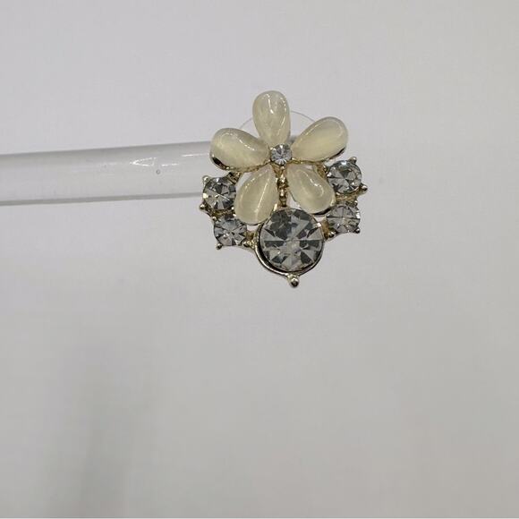 925 Marked Flower Earrings Stud posts Costume Jewelry Preppy Flowers - Picture 12 of 13